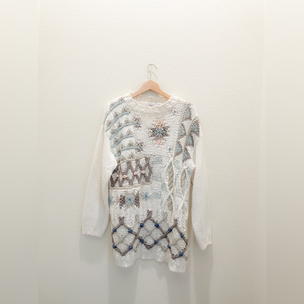 Knitted by Hand Vintage Sweater by Kimberly Hope